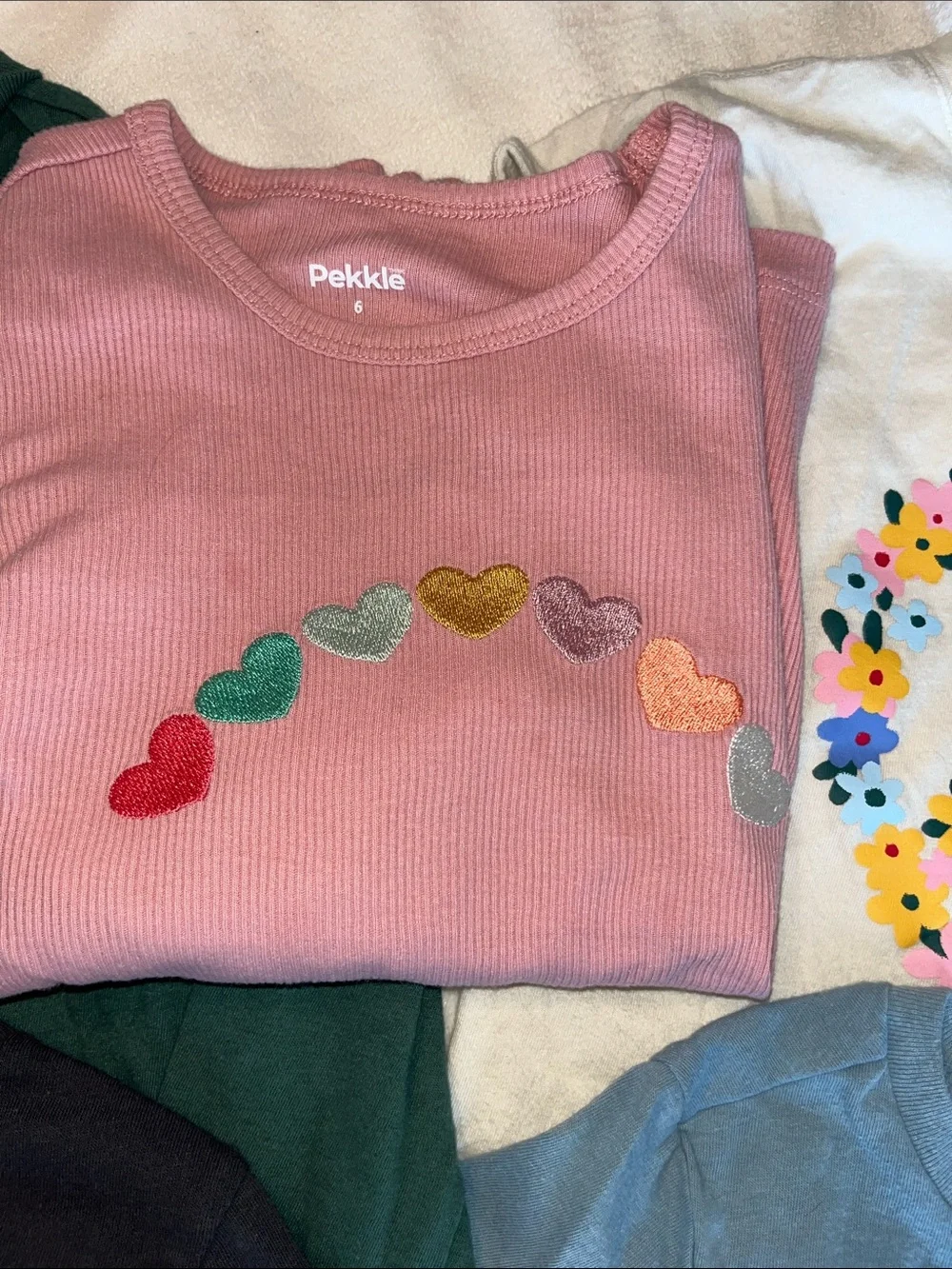 Girls set of 6 tops bundle- size 6-7